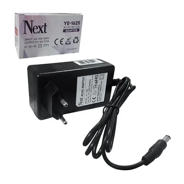 Next Ye-1625 Santral Adaptörü 16 Volt 2.5 Amper ürün görseli 1