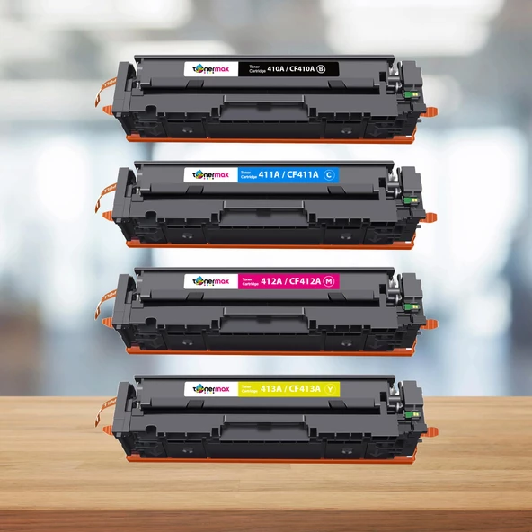 HP Colour LaserJet Pro MFP M477fnw Muadil Toner Takım / HP CF410A Takım Muadil Toner ürün görseli 1