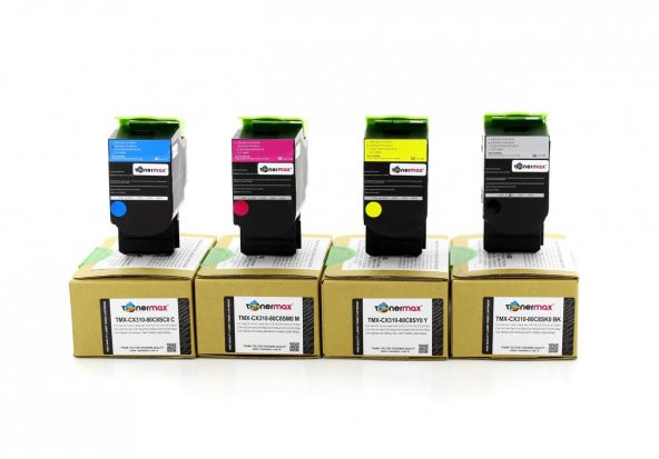 Lexmark CX310n Muadil Toner Takım - Resim 6