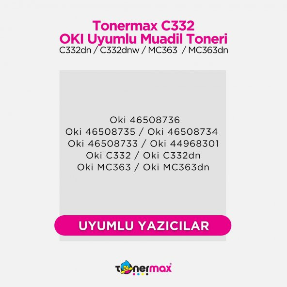 OKI C332dn Muadil Toner Kırmızı - Resim 2