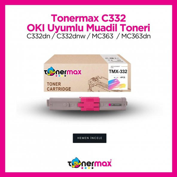 OKI MC363 Muadil Toner Kırmızı ürün görseli 1