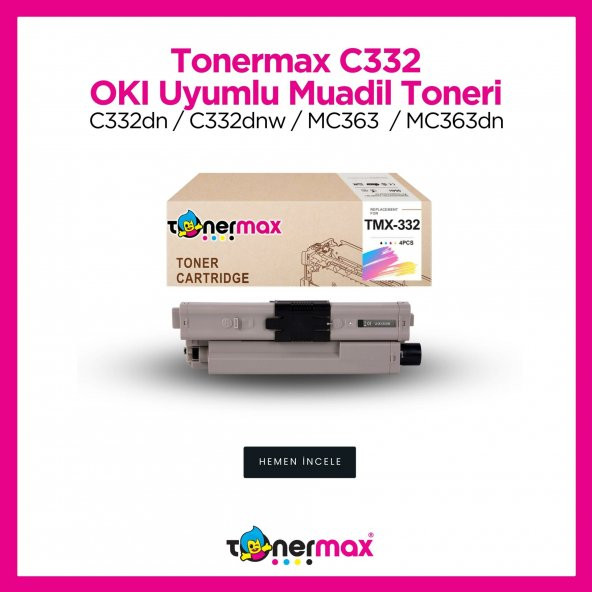 OKI C332dnw Muadil Toner Siyah ürün görseli 1