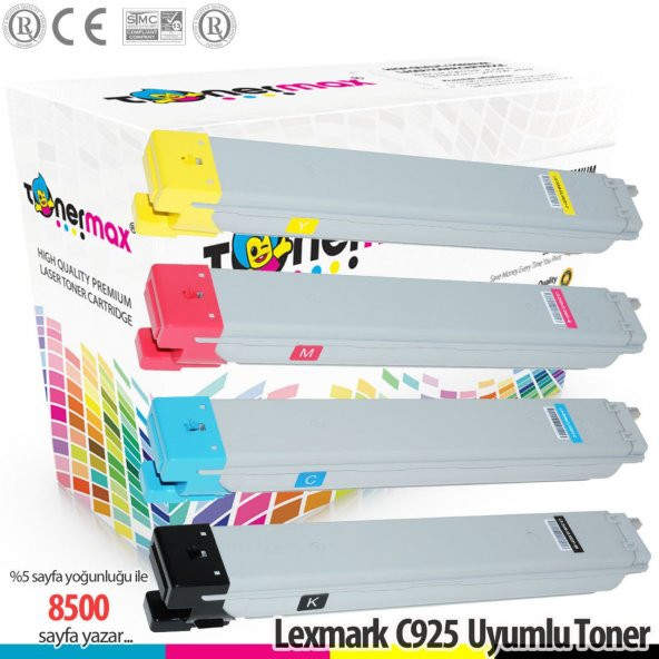 Lexmark C925Dte Muadil Toner Takım - Resim 2