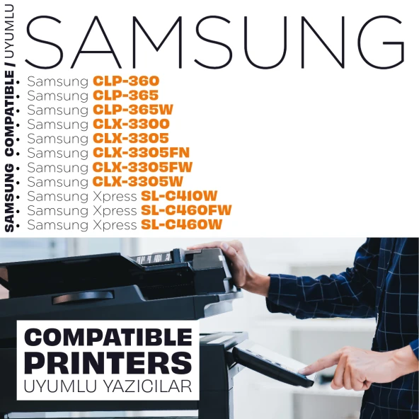 Samsung CLP-360 Set Muadil Toner - Resim 2