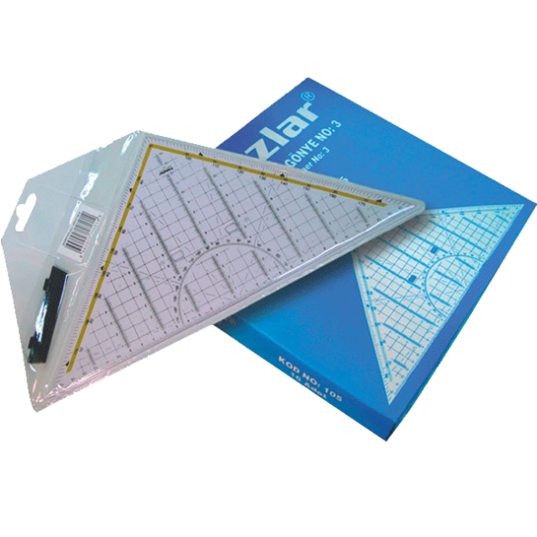 Yıldızlar Teknik Resim Gönyesi Geometrik-Açılı No:3 105 ürün görseli 1