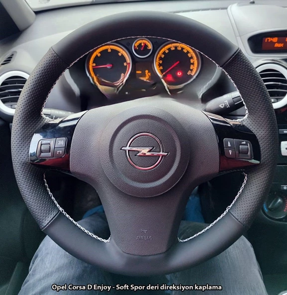 Opel Corsa D Araca Özel Direksiyon Kılıfı AÇIKLAMAYI OKUYUNUZ ürün görseli 1