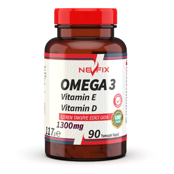 Nevfix Omega 3 Balık Yağı 1300 mg 90 Yumuşak Kapsül ürün görseli 1