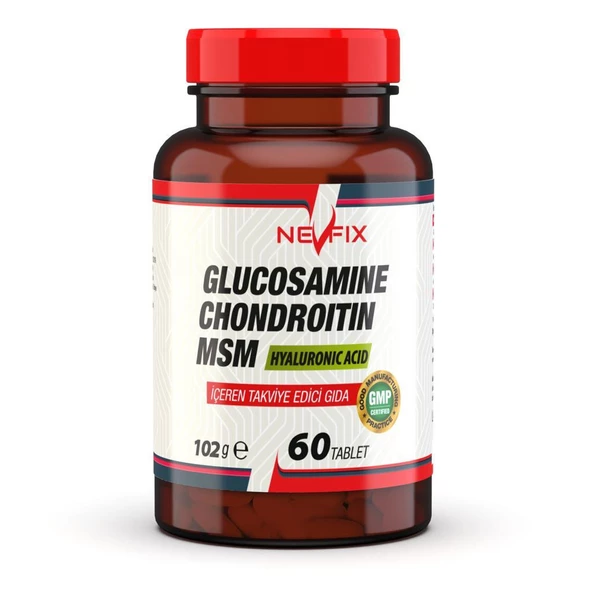 Nevfix Glucosamine Chondroitin Msm Hyaluronic Acid 60 Tablet ürün görseli 1