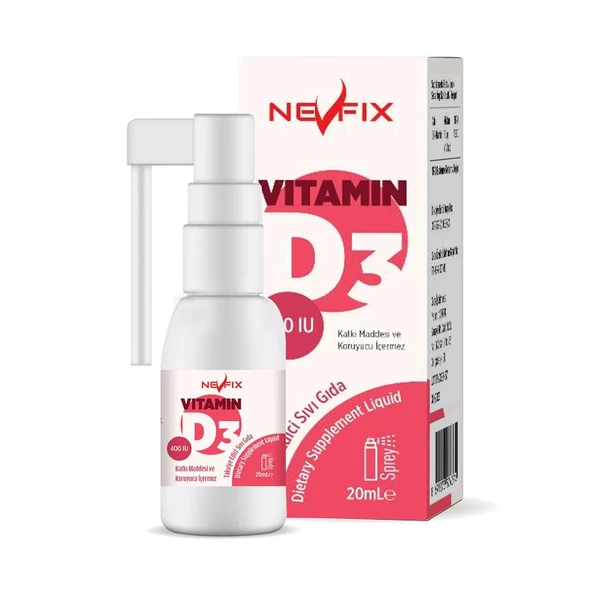 Nevfix Vitamin D3 400 Iu 20 ml Sprey (Sıvı) ürün görseli 1