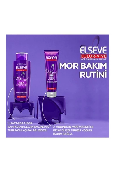 Elseve Mor Şampuan 200 ml - Resim 4