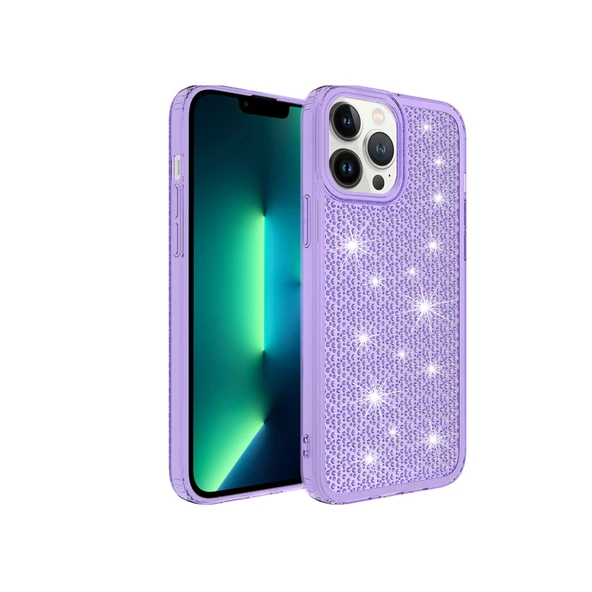 İPHONE 14 SNOW SİLİKON KAPAK MOR ürün görseli 1