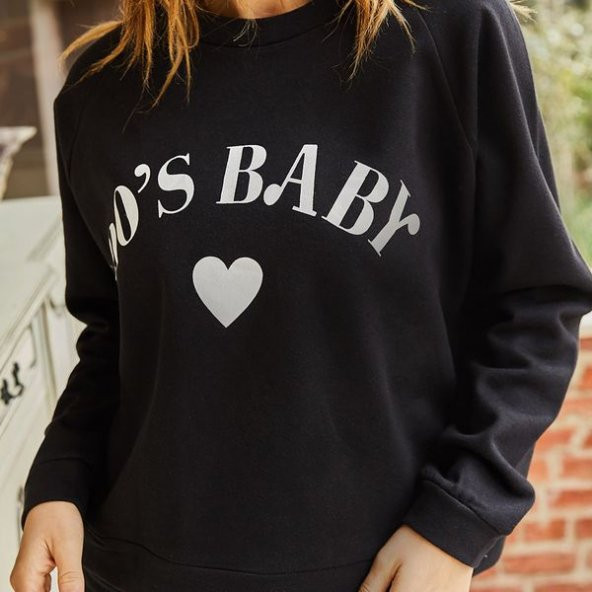 Baskılı Sweatshirt 9KXK2-42843-02 - Resim 2