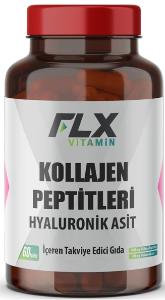 FLX Balık Kolajeni Collagen Peptides Tip 1-3 Fish Kolajen 60 Tablet ürün görseli 1
