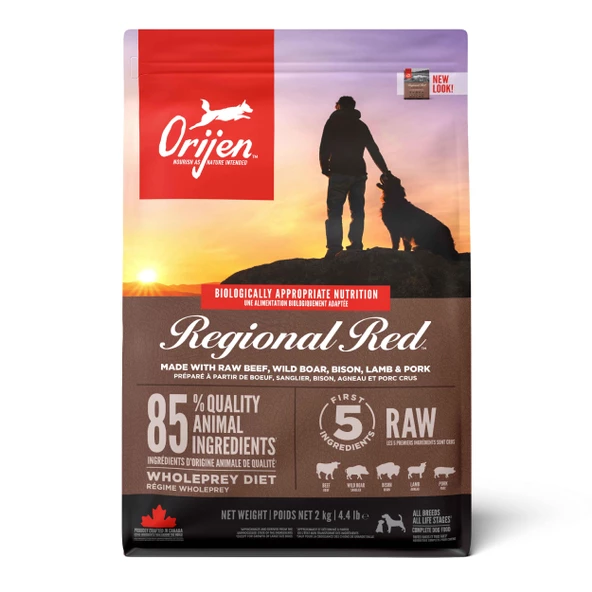ORIJEN Regional Red Köpek Maması 2kg - Tüm ırk ve yaşam evreleri için ürün görseli 1