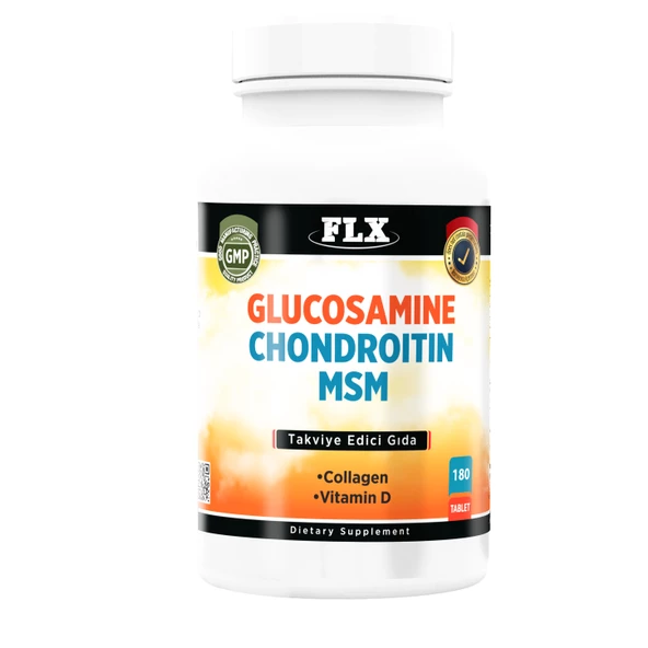 Flx Kollajen Glucosamine  Chondroitin Msm Vitamin D 180 Tablet ürün görseli 1