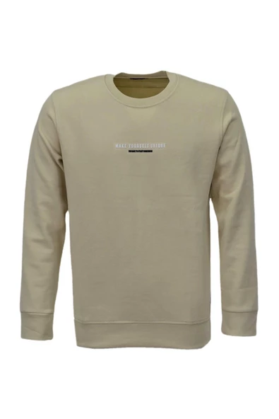 Erkek Spor Mevsimlik Sıfır Yaka Sweatshirt BGL-ST03934 ürün görseli 1