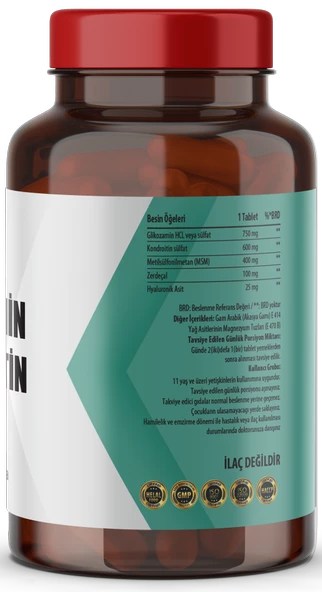 Glucosamine Chondroitin Msm Zerdeçal 60 Tablet - Resim 2