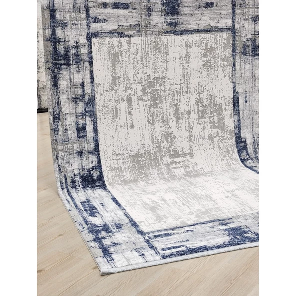 ARTEMİS MURANO 09161B GRİ LACİVERT HALI 160X230 ÖLÇÜ ürün görseli 1