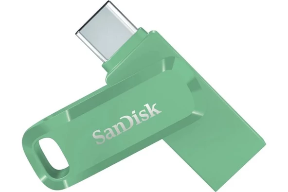 SanDisk Ultra Dual Drive Go 256GB SDDDC3-256G-G46AG USB & Type-C Flash Bellek Yeşil ürün görseli 1