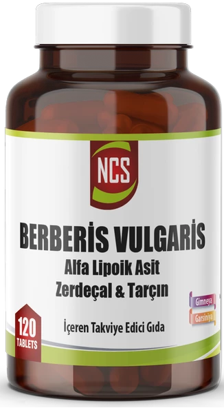 Ncs Berberis Vulgaris Alfa Lipoik Asit Tarçın Zerdeçal 120 Tablet ürün görseli 1