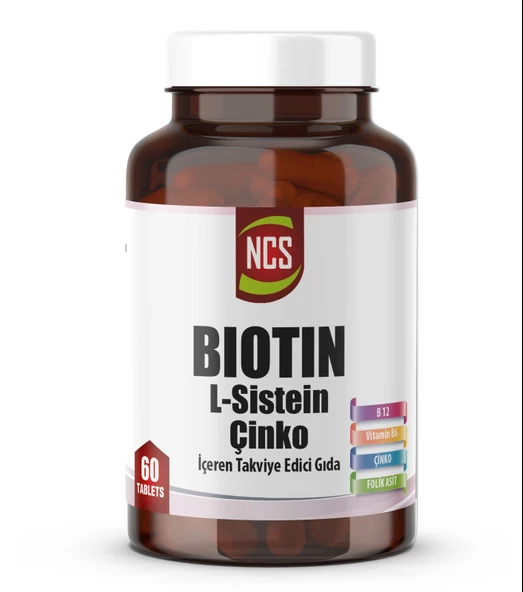 Ncs Biotin 2500 Mcg L Sistein Çinko 60 Tablet ürün görseli 1