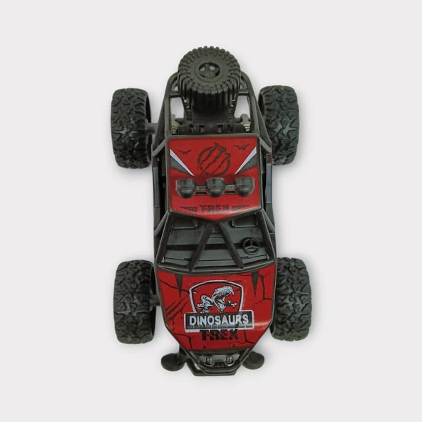 Çek Bırak Cross Buggy Araba - Kırmızı - Resim 3