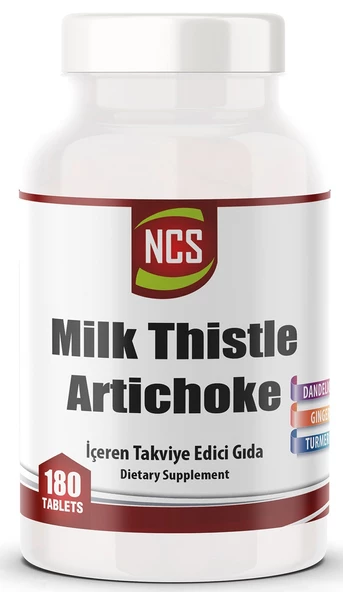 Ncs Milk Thistle Artichoke Zerdeçal Karahindiba 180 Tablet ürün görseli 1
