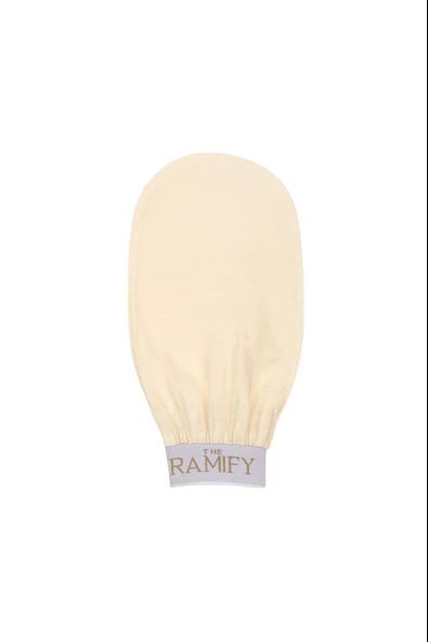 Ekru Banyo Duş Kesesi Peeling Eldiveni %100 Floş İpek Kadın Ve Erkekler İçin (Unisex) ürün görseli 1