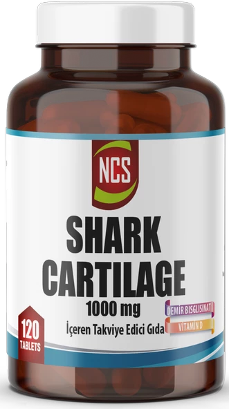 Köpek Balığı Kıkırdağı + Demir + Vitamin D 3 + Shark Cartilage  120 tablet ürün görseli 1