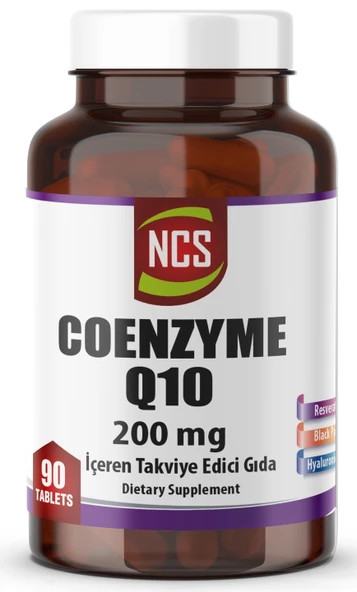 Ncs Coenzyme Q10 200 Mg 90 Tablet Koenzim Resveratrol Hyaluronic ürün görseli 1