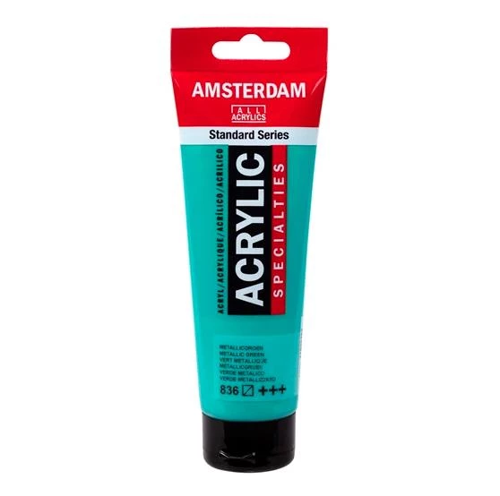 Amsterdam Akrilik Boya 120ml Tüp METALLIC GREEN 836 ürün görseli 1