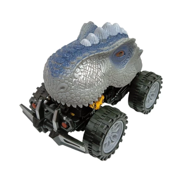 Sürtmeli Dinazor Robota Dönüşen Araba 14 Cm - Gri ürün görseli 1