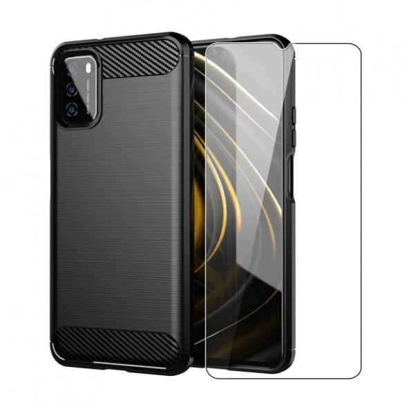 NoTech Xiaomi Redmi 9T / Poco M3 Temperli Cam Ekran Koruyucu - Resim 3