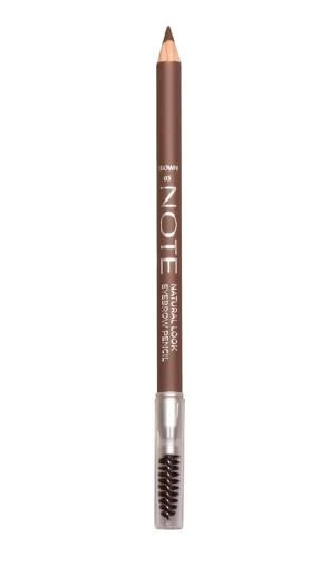 Note Natural Eyebrow Pencil Waterproof Çift Taraflı Kaş Kalemi 03 Brown ürün görseli 1