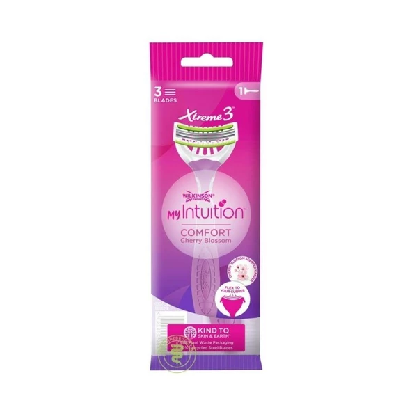 Wilkinson Sword Intuition Comfort Xtreme 3 Kadın Tıraş Bıçağı, 1'li Paket ürün görseli 1