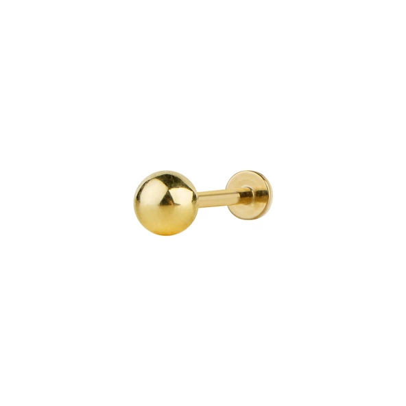 4 mm Top Altın Piercing ürün görseli 1