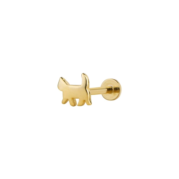 Kedi Altın Piercing ürün görseli 1