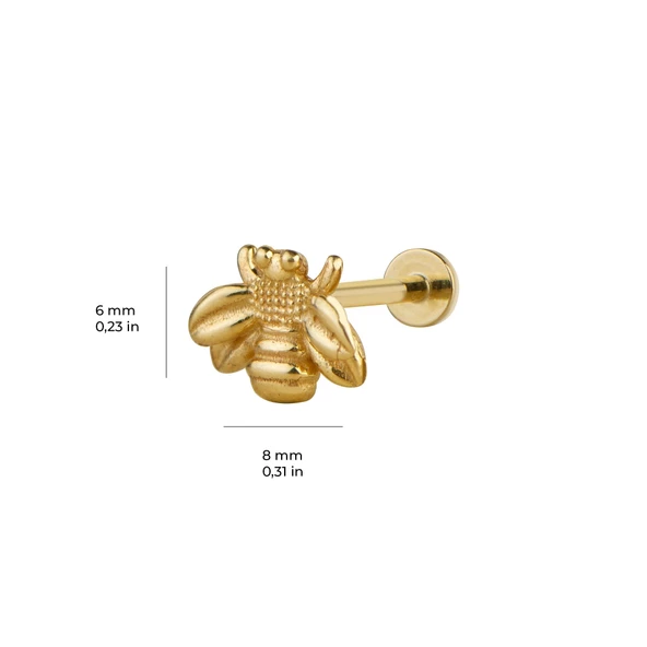 Arı Altın Piercing - Resim 2