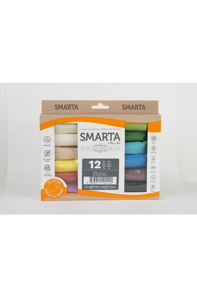 Smarta 12'li Hava Ile Kuruyan Modelleme Seti (25G X 12 ADET) ürün görseli 1
