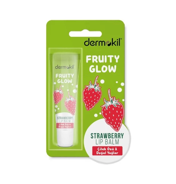 DERMOKİL ÇİLEK VE DOĞAL YAĞLI LIP BALM ürün görseli 1