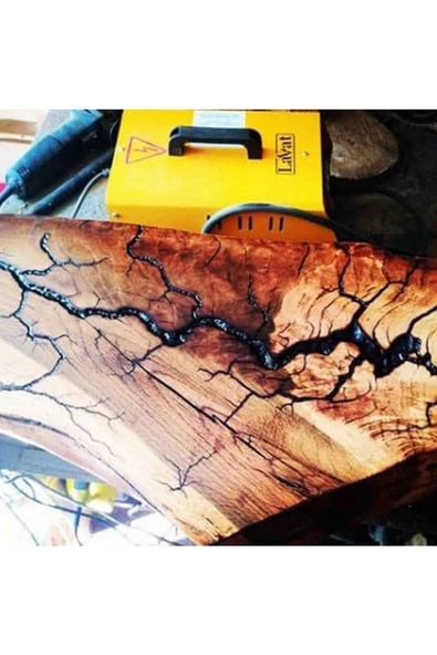 Lichtenberg Ahşap Yakma Makinesi Smart Hobby, İzole Eldiven, Yalıtımlı Halı - Resim 7