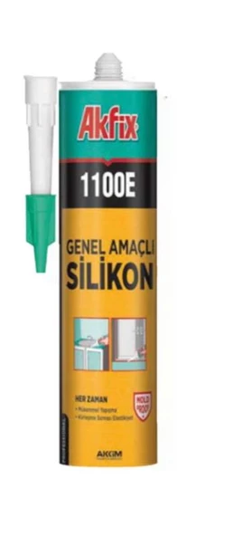 Akfix 1100E Silikon 280 Gr Beyaz ürün görseli 1