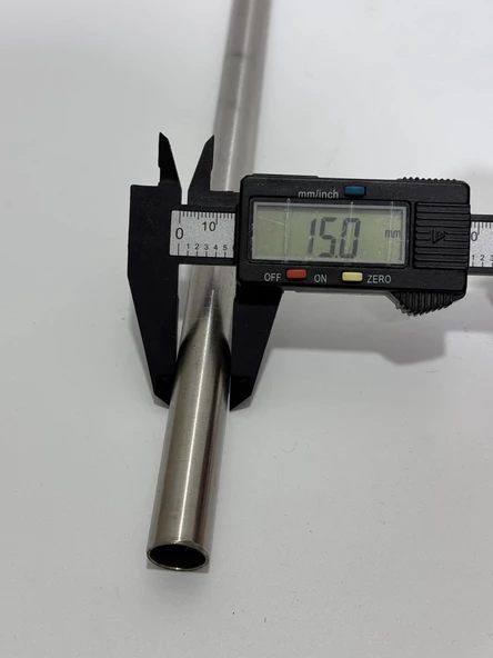 Paslanmaz Çelik Tüp Boru 15x1x300mm - Resim 2