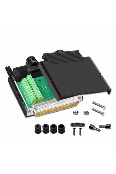 Alkatronik Kutulu DB25 to Dip Adaptör Erkek Terminal Soket 25 Pin D-Sub Paralel Port Haberleşme Uart DC 3V 5V ürün görseli 1