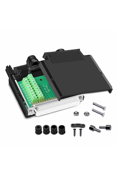 Alkatronik Kutulu DB25 to Dip Adaptör Dişi Terminal Soket 25 Pin D-Sub Paralel Port Haberleşme Uart DC 3V 5V ürün görseli 1