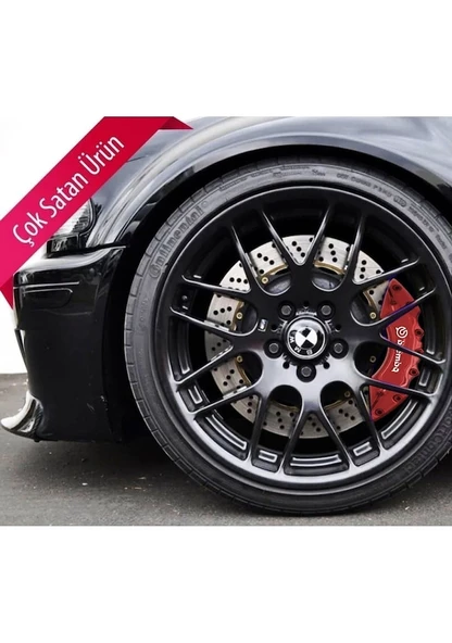 Jaguar S-type Uyumlu Brembo Kırmızı Kaliper Kapağı 4 Parça Ön Arka Set ürün görseli 1