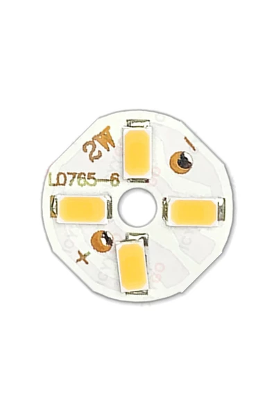 Alkatronik 5730 6V 2W 20mm Beyaz 4 Ledli Modül Aluminyum Pcb Lamba Halka Led Aydınlatma Işık ürün görseli 1