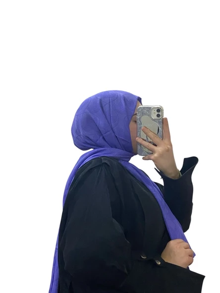 JAKARLI NOKTA DESENLİ ŞAL 1010 - Resim 7