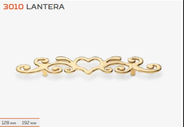 NOBEL Lantera GOLD 192 mm Kulp ( 5 ADET ) ürün görseli 1