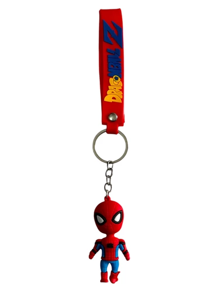 Spiderman Örümcek Adam Silikon Anahtarlık ve Çanta Süsü ürün görseli 1